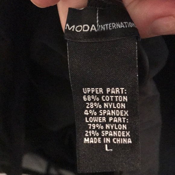 Black tuxedo style sleeveless bodysuit - Picture 5 of 8